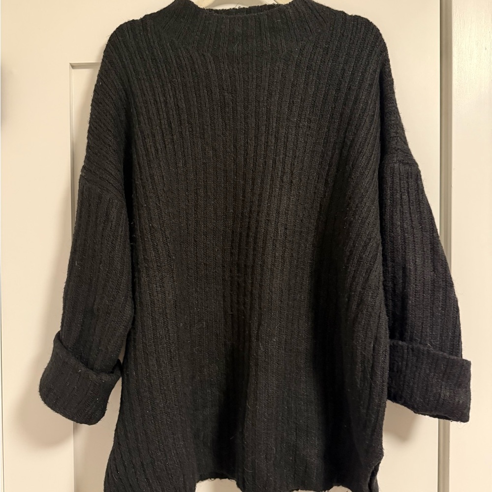 Old Navy Charcoal Ribbed Turtleneck Sweater